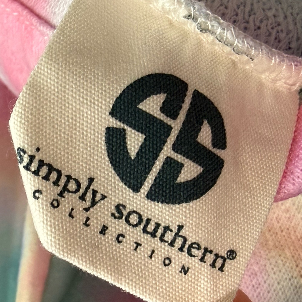 Simply Southern Tie Dye Pullover 1/4 Zip Sweater Size Large✨ - Picture 7 of 9